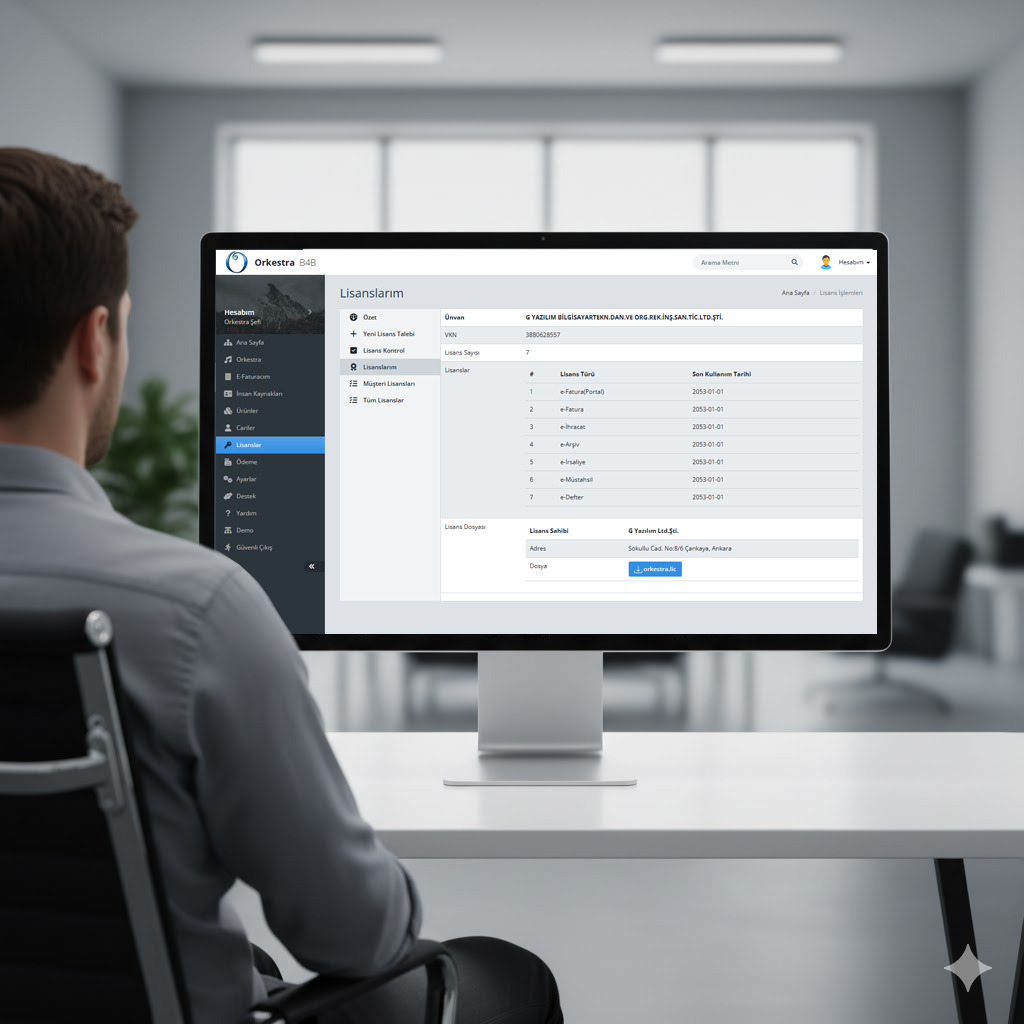 Lisans Bilgilerini Yönetin